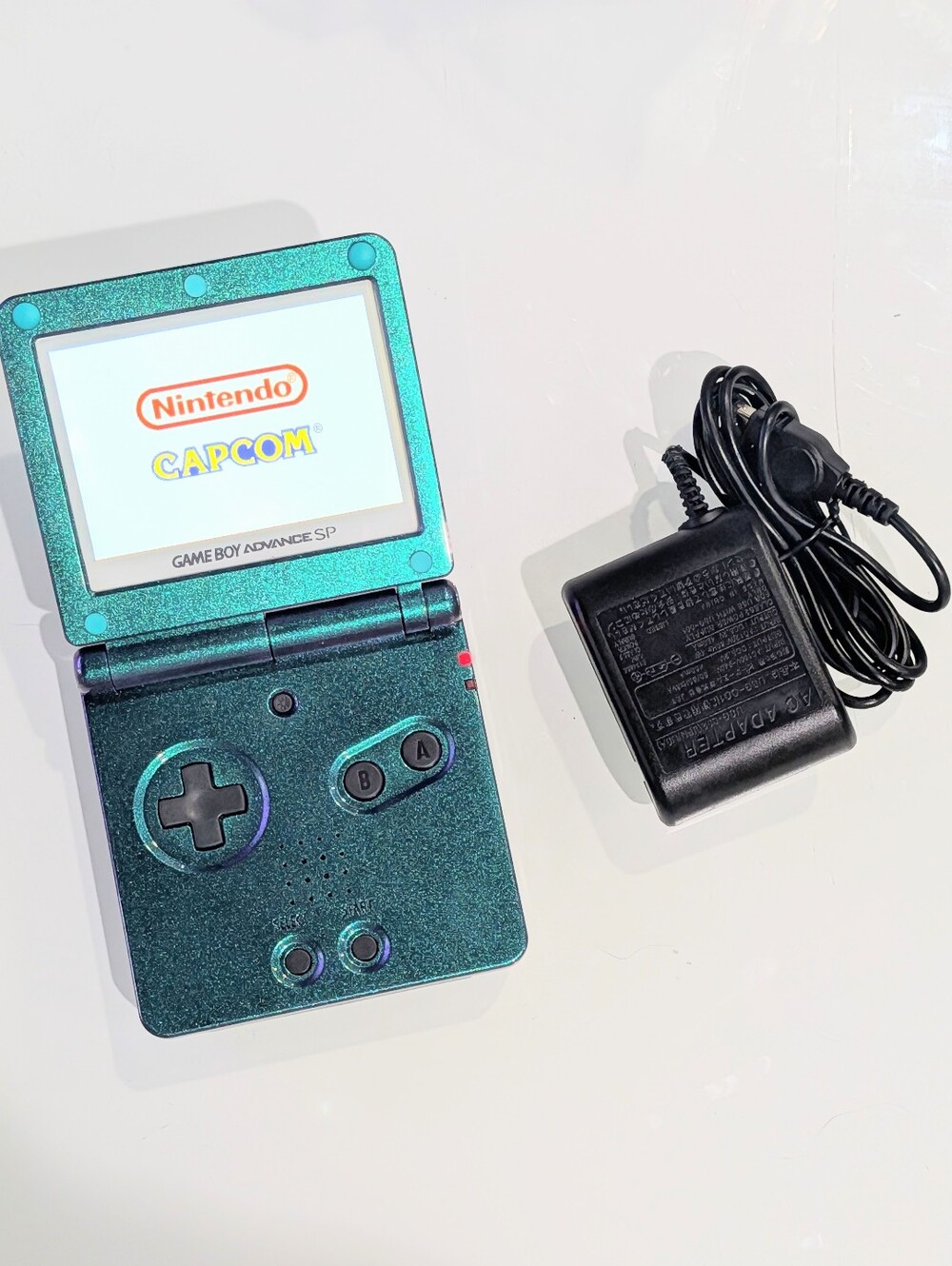 Metallic Green Purple Nintendo Game Boy Advance SP GBA SP System w v5 IPS Screen